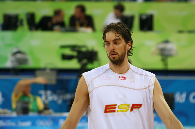 Pau Gasol en los Juegos de Beijing - Imagen de Wikipedia - El Zika y los juegos Olímpicos